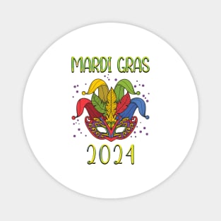 Mardi Gras 2024 Magnet